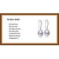 Freshwater Wedding Pearl Earring 925 8-9mm AAA Drop Hot Sale Pearl Earring